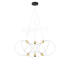 DCW Munari Lustre LED 6 foyers noir - non monté Ce luminaire comporte des modules à LED prémontés de classes énergétiques A A