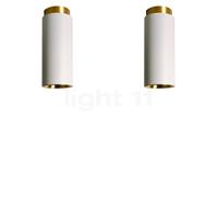 DCW Tobo Plafonnier lot de 2 blanc/blanc - h.16,5 cm - ø6,5 cm , Vente d'entrepôt, neuf, emballage d'origine
