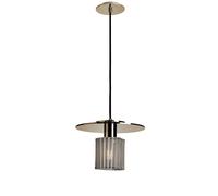 DCW In The Sun Pendant 270 Pendelleuchte, corps en or, maille en argent