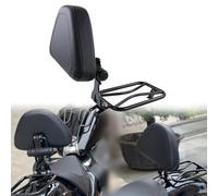 DCXXAN Dossier de Selle Solo pour Moto, Coussin de Dossier pour Pilote, Sissy Bar avec Porte-Bagages arrière pour pour BMW R18 Classic