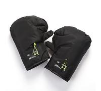 DCYBDL 2 Pièces Gants de Guidon de Moto pour Peugeot Elyseo 100 2001-2003, Coupe-Vent Imperméables Hiver Main Chaud Anti-Froid Manchon Moto,A