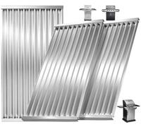 DcYourHome Lot de 3 émetteurs/grilles de Cuisson en Acier Inoxydable estampé pour Charbroil Commercial Tru-Infrared 463246909 463241013 463243911 463241313 463241314 463247109 466241313 et Plus