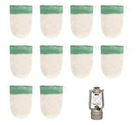 DCYQAIN Lot de 10 manteaux de lampe à gaz propane pour extérieur, randonnée, camping, lampe à gaz pour fil léger, lampe à vapeur, accessoires d'éclairage à gaz d'extérieur