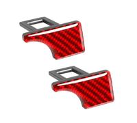 DCZBYCJ Boucle Ceinture de Sécurité pour Audi Q3 F3 2018-2025, 2 Pièces Clip de Boucle Ceinture Ceinture De Securite Voiture Accessories,B-Red