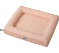 DD-01 Lit orthopédique de luxe pour chien / chat - taille M couleur abricot - soulage les articulations avec mousse à mémoire de forme, housse été et hiver lavable et matelas favorisant l'enfouissemen
