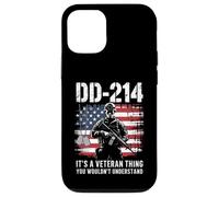 DD-214 Terminé - Drapeau américain de Grunge des États-Unis Coque pour iPhone 12/12 Pro