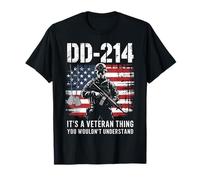 DD-214 Terminé - Drapeau américain de Grunge des États-Unis T-Shirt