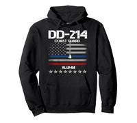 DD-214 US Coast Guard Alumni Tee USCG Drapeau Américain Vintage Sweat à Capuche