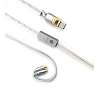 DD ddHiFi M110C Câble pour écouteurs avec interface USB MMCX et connecteur 2 broches 0,78, prend en charge les commandes en ligne et le micro (connecteurs MMCX)