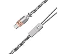 DD ddHiFi M198C Câble d'écouteurs avec interface USB-C en nylon tressé Hi-Fi avec connecteur MMCX et décodage haute performance Prend en charge les appels de microphone Compatible avec iPhone iPad
