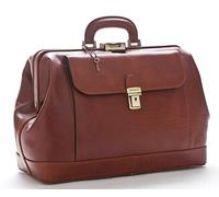 DD Firenze D&D - Doctor's Bag Sac médical classique - Fabriqué en Italie - (Mogano Opaco)