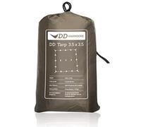 DD Hammocks DD Tarp 3,5 x 3,5 - Marron coyote - Bâche légère entièrement imperméable pour la randonnée et le camping en plein air