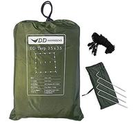 DD Hammocks - DD Tarp 3,5 x 3,5 - Vert forêt - Abri entièrement imperméable et légère pour le camping, la randonnée et les aventures en plein air DD-21316