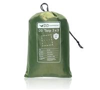 DD Tarp UV50+, 3 x 3 cm, vert bâche à toit de tente avec protection UV