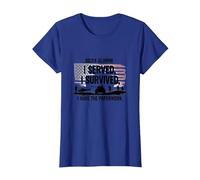 DD214 Alumni : I Served, I Survived, I Have The Paperwork T-Shirt, Femme, Bleu Royal, 3XL