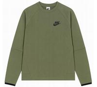 DD5257-222 Sweat-shirt Nike Tech Fleece col rond pour homme vert pull sport