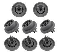 DD66-00023A Lot de 8 roues de rechange compatibles avec le rouleau inférieur de lave-vaisselle Samsung Remplace 2002711, PS4222532, AP4342187, EAP4222532-8