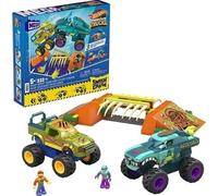 DD93 Hot Wheels Monster Trucks Mega-Wrex Boneyard Stunt Course 26x29cm - g