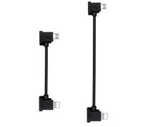 DDA-2 Câble pour DJI vers Lightning 30cm et 10cm Câble de Données Micro USB vers iOS pour Connecter Smartphones Tablettes à Télécommande pour DJI Mini SE Mavic Pro Spark Mavic Air