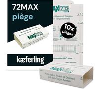 DDA-72MAX Plaque Collante Souris ¿ 10 Pièges à Souris Collants XXL avec Appât Cacahuète ¿ Piège Souris Non-Toxique & Puissant