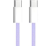 DDA-apm Cable USB C vers USB C PD, Charge Rapide 60W, Nylon Tressé Violet, Cordon USB Type C, Cable pour iPhone 16 Pro Max 15 Galaxy S24 Ultra S23 A55 A35 iPad Pro Air MacBook Steam Deck (1M), 600414