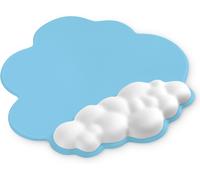 DDA-Attack Shark Tapis de souris Cloud Repose-poignet,Tapis de souris Ergonomique,Base Antidérapante pour un Contrôle Confortable et Précis,Tapis de jeu avec Surface Lisse pour Taper ou Jouer- Bleu/B
