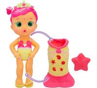 Dda-Bloopies Sirènes Queue Magique Luna Poupée Sirène Avec Queue Amovible Et Son Ami De La Mer ; Lance Des Jets D¿Eau Et Fait Des Bulles - Jouet Et Jeu De Bain Pour Garçons Et Filles