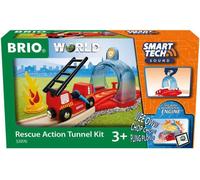 DDA-Brio World - 33976 - Portique Smart Tech Sound Thème Pompier - Accessoire pour Circuit de Train en Bois - Actions de Jeu STEM - Jouet pour garçons et Filles dès 3 Ans