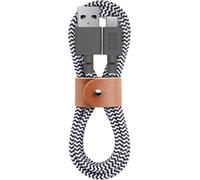 Dda-Câble Ceinture Usb-C Vers Usb-A - Câble De Charge Ultra-Résistant De 4 Pieds Avec Dragonne En Cuir - Iphone 16, Galaxy Z Fold 6, Flip 6, S24 Ultra, Pixel 9 Pro, Ipad Pro (Zebra)