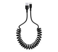 Dda-Câble De Charge Spirale Usb C, Câble De Charge Rapide Pour Chargeur De Voiture, Câble De Données Rétractable Android De Type C, Pour Samsung Galaxy Z Flip 5 Z Flip 4 A15 A14 A13 A12 A55 A54 5g A3