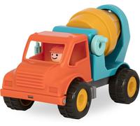 DDA-- Camion Betonniere Portee avec Conducteur \u2013 Jouets Toupie a Beton pour Enfants à partir de 18 Mois Orange/Bleu