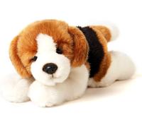 DDA-- Chiot Beagle couché - 24 cm (Longueur) - Chien en Peluche, Animal de Compagnie - Peluche