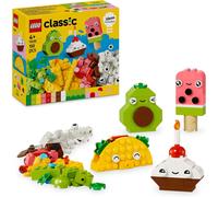 DDA-Classic Les Aliments créatifs - Jouet interactif pour garçons et Filles dès 4 Ans - Jeu de Construction avec Briques pour créer Un Cupcake, Une Glace, Un Avocat et Un Taco 11039