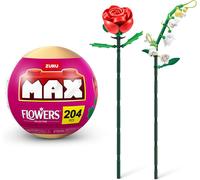 DDA-Collection de Briques de Construction Max Premium Flowers (Muguet et Rose, 1 Capsule)(Jusqu`à 243 pièces, 2 Fleurs par Capsule, 10 à Collectionner).