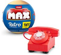 DDA-Collection de Briques de Construction Max Premium Retro, téléphone (Jusqu¿à 221 pièces, 6 à Collectionner) de ZURU.
