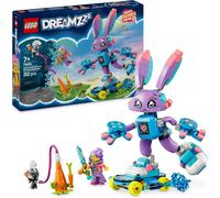 DDA-DREAMZzz Izzie et Bunchurro Le Lapin Gamer - Jouet de Construction 3-en-1 pour Filles dès 7 Ans - Inclut Une minifigurine d¿héroïne et Un Cybervilain - Favorise Le Jeu créatif 71490