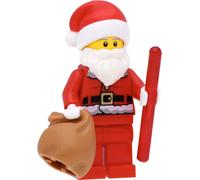 DDA-Figurine de Père Noël (dos imprimé) / Père Noël avec accessoires