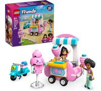 DDA-Friends Stand de Barbes à Papa et Scooter - Jeu de Construction pour s¿Amuser - Inclut 2 Mini-poupées, Un Chariot à 4 Roues et des Accessoires - Jouet interactif pour Les Filles dès 6 Ans 42643