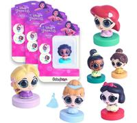 DDA-Funny Box Disney Princess Stamper, Tampons pour Enfants avec Princesses aux Yeux Scintillants, 3 Pièces, Jeux de Kiosque, Gadgets Mini Princesses