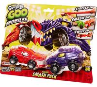 DDA-Goo Mobiles Coffret Duel Smash Brawlin¿ Blazagon vs Treadz Shredz. Véhicules élastiques et Souples. Extension, Collision, Torsion !