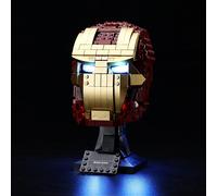DDA-Kit d'éclairage LED pour Lego-76165 Super Heroes Casque d'Iron Man Modèle de Blocs de Construction - Jeu de lumière LED Compatible avec Le modèle Lego (n'inclut Pas Le modèle Lego)