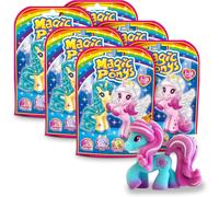 DDA-Magic PONYS - 6X Figurines de Poney avec Tatouages Magiques & Accessoires, 18x Poneys Magiques à Collectionner, Figurines pour Enfants de Petit poneys
