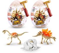DDA-Mini Dino Fossil Find (2 Pack, Gigantoraptor & Stegosaurus) by ZURU Boys 4-8 Dig and Discover, STEM, Excavate Prehistoric Fossils, Educational Toys, Magma