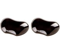 DDA-Mini Repose-Poignet Crystal Gel , Ergonomique, Repose-Poignet Pour Souris Gel Transparent Noir, 18 x 122 x 88 mm (Lot de 2)