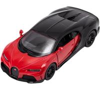 DDA-Modèle de Voiture Compatible avec Bugatti Chiron Supersport. Voiture Jouet à l'échelle avec Portes Ouvertes. Modélisme Automobile. (Chiron Rouge)