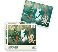 DDA-Moomin Art Puzzle - 1000 pcs - Green - Illustrated by Tove Jansson