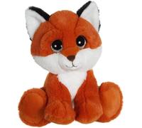 DDA-Peluche Puppy Eyes Pets Nature Renard 22 cm Orange
