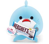 DDA-, Series 2, Shark (Hershey, Cookie n Cream), Plush Toy, Cuddly Squishy Comfort Plush with License Snack Brand Accessory, Medium (35 cm), Brown Box, (Shark)