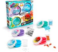 DDA-- SO SLIME DIY - Xtra Sensation Multipack- Avec 4 slimes à sensations et décorations - SSC 308