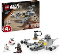 DDA-Star Wars 75410 Jeu de construction Le chasseur N-1 de Mando et Grogu avec The Mandalorian - Minifigurines de Grogu & R5-D4, Station essence à construire - Vaisseau spatial pour enfants dès 4 ans